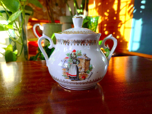 Sucrier porcelaine luxe - porcelaine, de