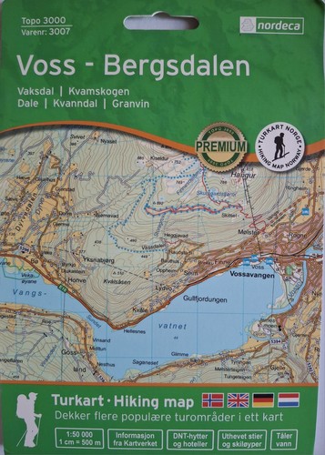 Carte topo norvege voss - carte,