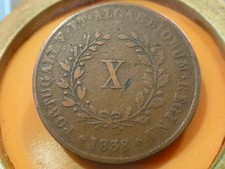 PORTUGAL - 10 REIS - 1838 - RARE & QUALITE TB !