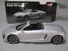 AT869 KYOSHO 1/18 VOITURE AUDI 5.2 FSI V10 SPIDER 2010 GRIS METAL REF 09217S TBE