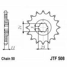 Pignon JT 508 z15 Kawasaki 500