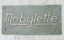 MOTOBILIA  RARE plaque publicitaire métallique Mobylette années 50 COU25MOB001