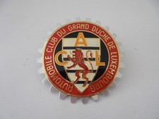 Plaque de calandre émaillée 75mm Badge Automobile Club Duché du Luxembourg B60