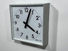 Importante Horloge pendule  industrielle Brillé  en métal   Vintage An 50's 60's