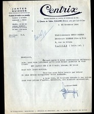 CALUIRE (69) GUIDONS & JANTES pour VELOS PETIT BRETON & MOTOS "CENTRIX" en 1956