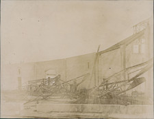 France, La Rochelle, Effondrement de la charpente métallique du dépôt St Mariens