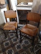 4 chaises paillées XIXeme