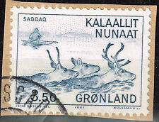Greenland Fauna River Crossing Reindeer stamp 1981