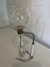 CAFETIERE A DEPRESSION HELLEM 8/10 TASSES VERRE PYREX ET SON BRULEUR