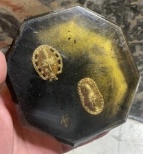 Masque Africain Bronze Doré