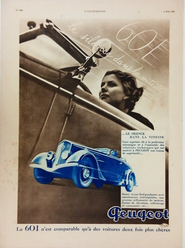 Publicité papier peugeot - publicité,