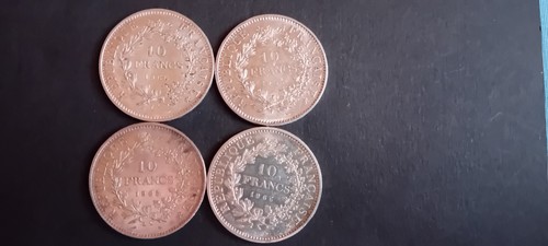 Pièces 10f en argent - 8,