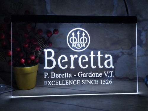 Beretta led neon light cadeau - beretta,