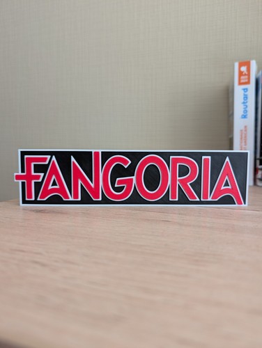 Logo fangoria enseigne - 3d,