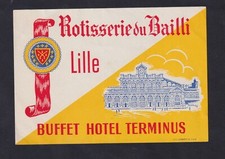 Ancienne étiquette bagage