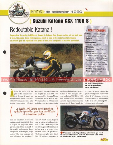 Suzuki gsx 1100 katana - gsx, s