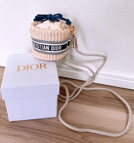 Christian dior straw pouch - dior,