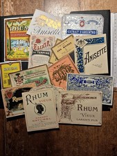 Lot d'étiquettes alcool fort