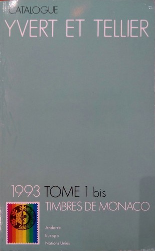 Yvert tellier catalogue 1993 - yvert,