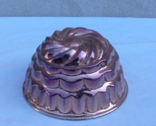 MOULE A GATEAU - CUIVRE  ETAME