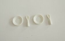 PLAYMOBIL (1441) VAISSELLE - Lot de 2 Assiettes & Cuillères 3208 4145 5763 4286