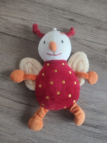 Doudou coccinelle rouge orange - doudou,