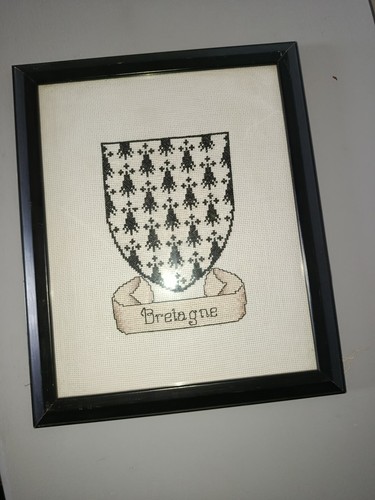 Cadre broderie point croix - cadre,