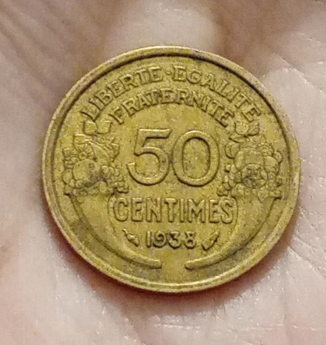 Pièce centimes 1938 - pièce,