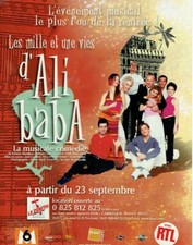 publicité Advertising 0321  2010  comédie musicale Ali BABA  