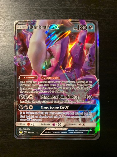 Carte pokémon darkrai - pokémon, gx