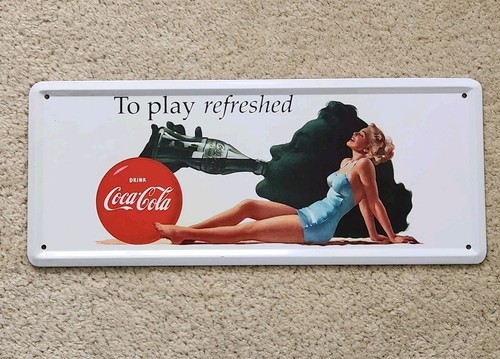 Plaque publicitaire coca cola - plaque, coca-cola