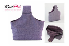 KnitPro Snug : Sac À Poignet, Tweed Violet 10 X 38 X 36CM