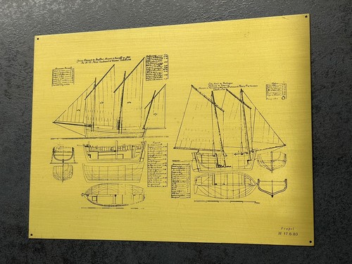 Gravure sur plaque - laiton, ou
