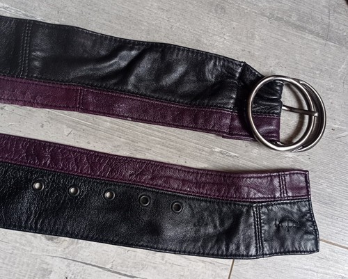 Large ceinture cuir - ceinture, souple