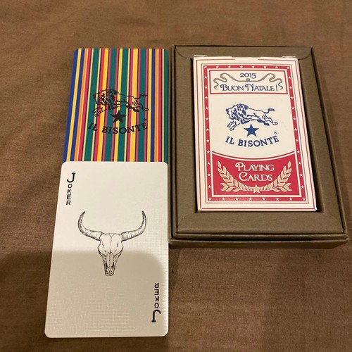 Cartes jouer bisonte - jouer, il