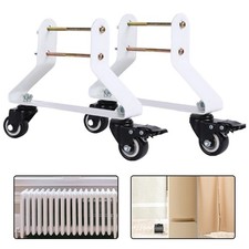 Support de roulettes flexible 2 pi??ces pour radiateurs ??lectriques installatio