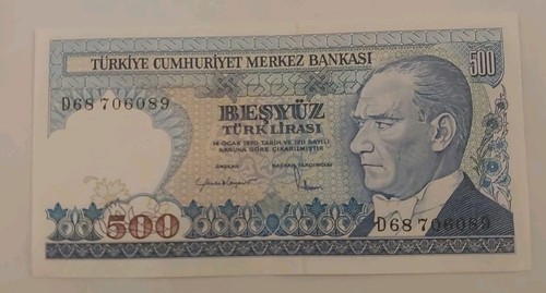 Billet turquie 500 - billet,