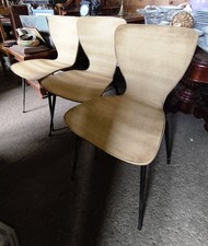 Lot 3 chaises en skaï année 50