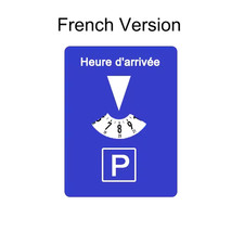Disque stationnement zone - disque,