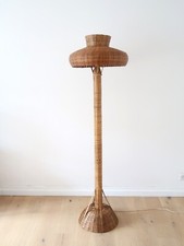 Lampadaire champignon rotin