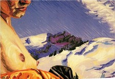 CPM Semi Nude Woman - Art PIN