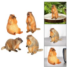 Simulation modèle Animal marmotte jouet décoration Figurine ornement pour