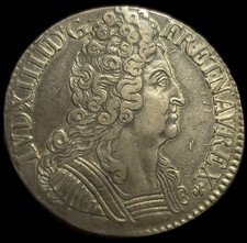 Écu Aux Trois Couronnes 1713 X Amiens Louis XIV Superbe