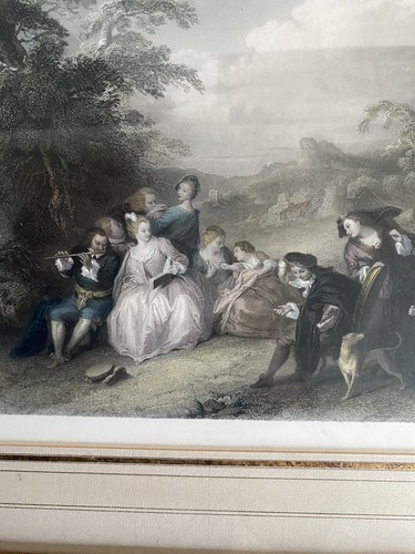 Gravure aquatinte encadrée - gravure,