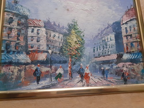 Tableau huile couteau - au, –