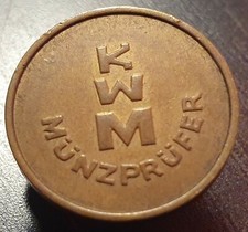  JETON KWM MUNZPRUFER allemagne parking (lot de deux)