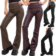 Pantalons Femme Effet Cuir