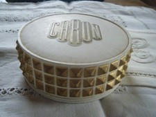 CARON Ancienne BOÎTE À POUDRE MADEMOISELLE « PEAU FRAÎCHE » Poudrier