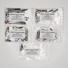 HONDA CR 250 R 1978 1979 1980 Kit vis BTR inox moteur complet CR250 CR250R