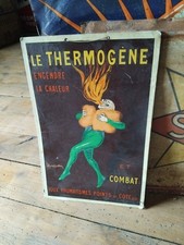 Carton THERMOGENE pub Ancienne Tôle Plaque Ancienne